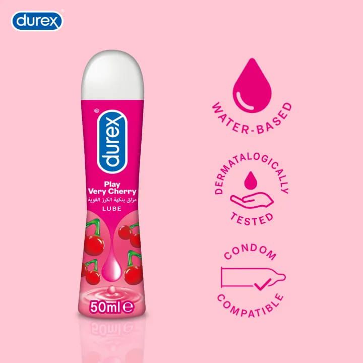 Durex Play Cheeky Cherry Pleasure Gel – 50ml | Fruity & Sensual Lubricant